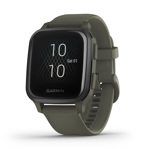 Garmin Venu SQ Music | 40.6mm | Moss Green Case/Silicone Band (Chính Hãng)