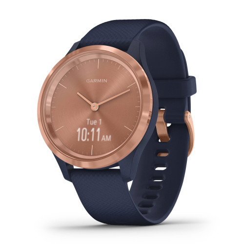 Garmin Vivomove 3S | Navy Blue Case/Silicone Band (Chính Hãng)