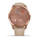 Garmin Vivomove Luxe | Rose Gold Stainless Steel Case/Leather Band (Chính Hãng)