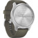 Garmin Vivomove Style | Silver Aluminum Case/Silicone Band (Chính Hãng)