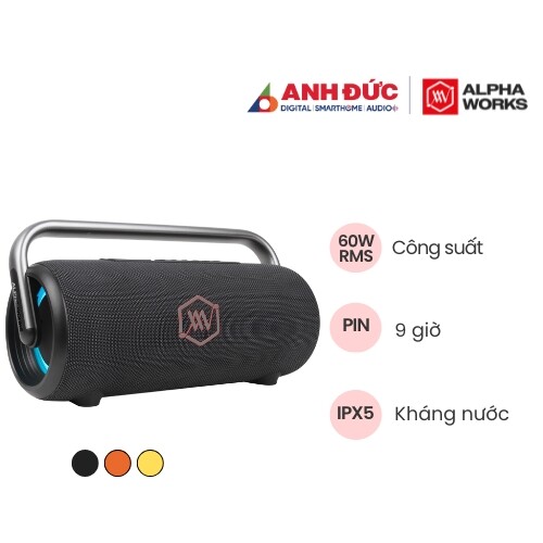 Loa Alpha Works IKON 20 | Black/Black (Chính hãng)