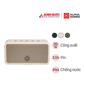 Loa Alpha Works W38 | White (Chính Hãng)