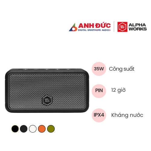 Loa Alpha Works W39 | Black/Gray (Chính hãng)