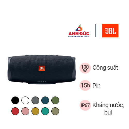 Loa JBL Charge 4 | Black (Chính Hãng)