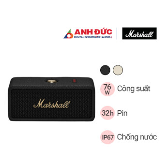 Loa Marshall Emberton III | Black and Brass (Chính hãng)