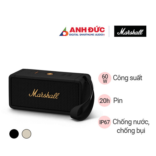 Loa Marshall Middleton | Black (Chính Hãng)