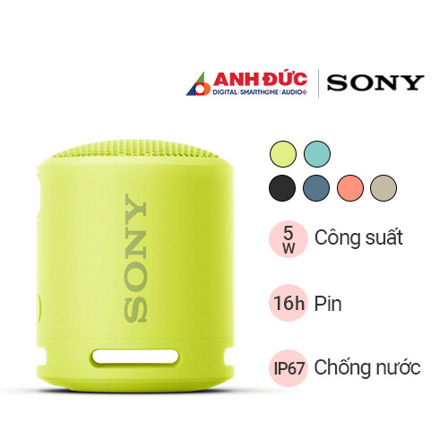 Loa Sony SRS-XB13 | Lemon Yellow (Chính Hãng)