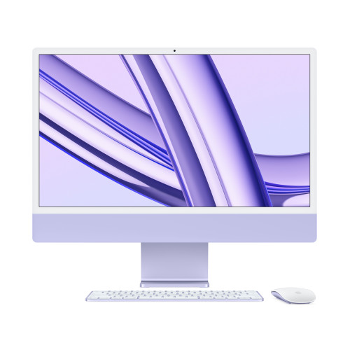 iMac 24 inch 2023 | M3 8-Core CPU/ 10‑core GPU/ RAM 8GB/ 512GB SSD | Purple (Chính Hãng)