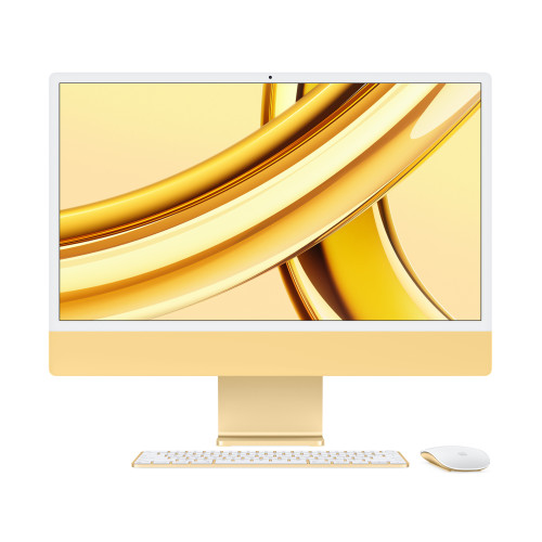iMac 24 inch 2023 | M3 8-Core CPU/ 10‑core GPU/ RAM 8GB/ 512GB SSD | Yellow (Chính Hãng)