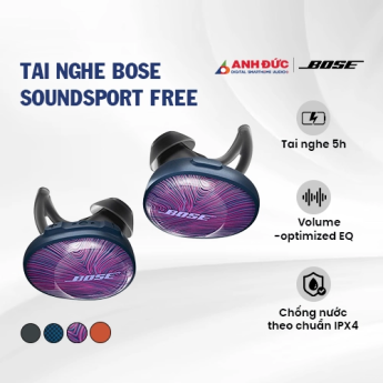 Tai nghe Bose Soundsport Free | Ultraviolet (Chính Hãng)