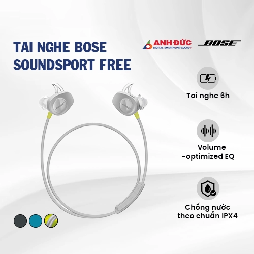 Tai nghe không dây Bose SoundSport | Citron (Chính Hãng)