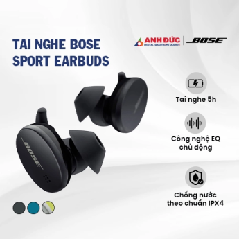 Tai nghe Bose Sport Earbuds | Triple Black (Chính Hãng)