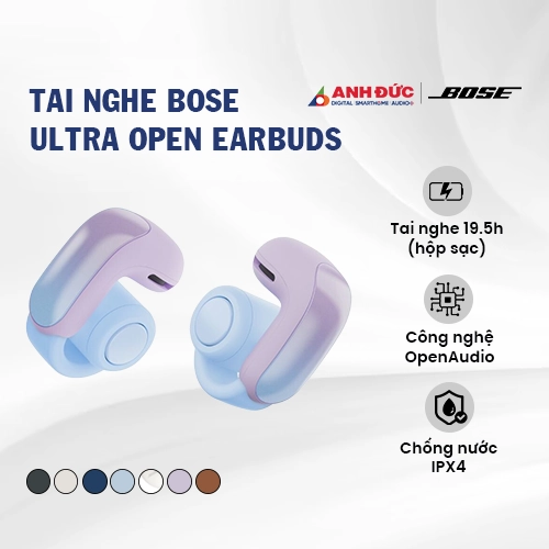 Tai nghe Bose Ultra Open Earbuds | Chilled Lilac (Chính Hãng)