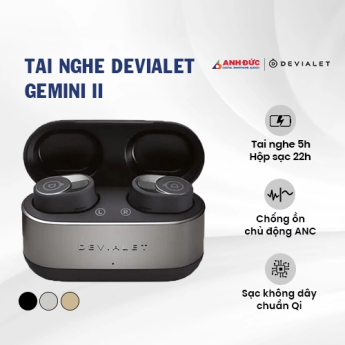Tai nghe Devialet Gemini II | Matte Black (Chính Hãng)