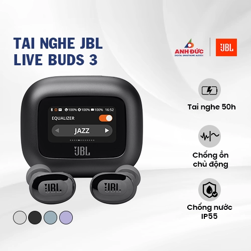 Tai nghe JBL Live Buds 3 | Black (Chính hãng)
