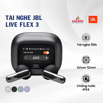 Tai nghe JBL Live Flex 3 | Black (Chính hãng)