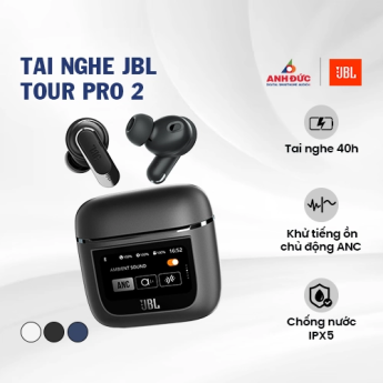 Tai nghe JBL Tour Pro 2 | Black (Chính Hãng)
