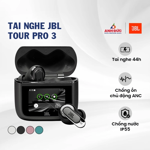 Tai nghe JBL Tour Pro 3 | Black (Chính hãng)