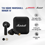 Tai nghe Marshall Minor IV | Black (Chính Hãng)