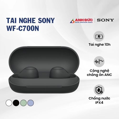 Tai nghe Sony WF-C700N | Black (Chính Hãng)
