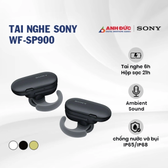 Tai nghe Sony WF-SP900 | Black (Chính Hãng)