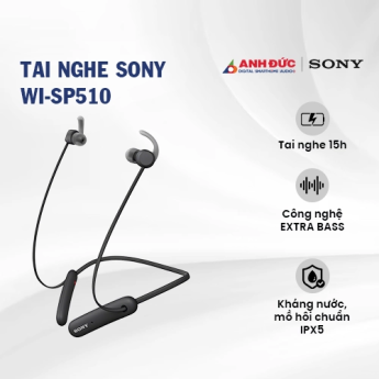 Tai nghe Sony WI-SP510 | Black (Chính Hãng)