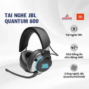 Tai nghe Gaming JBL Quantum 800 | Black (Chính Hãng)