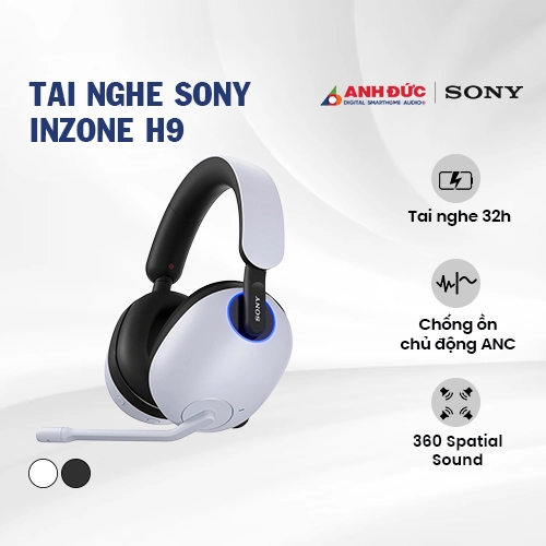 Tai nghe Sony INZONE H9 | White (Chính Hãng)