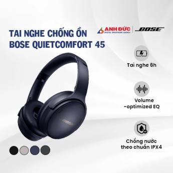 Tai nghe chống ồn Bose QuietComfort 45 | Midnight Blue (Chính Hãng)