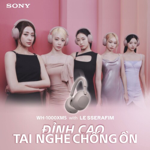 Tai nghe Sony WH-1000XM5 | Smoky Pink (Chính Hãng)