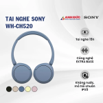 Tai nghe Sony WH-CH520 | Blue (Chính Hãng)