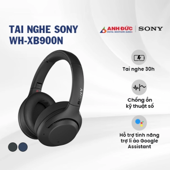 Tai nghe Sony WH-XB900N | Black (Chính Hãng)
