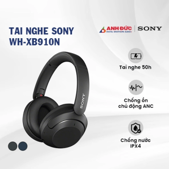 Tai nghe Sony WH-XB910N | Black (Chính Hãng)
