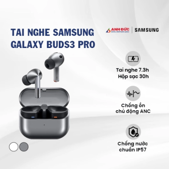 Tai nghe Samsung Galaxy Buds3 Pro | Silver (Chính hãng)