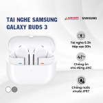 Tai nghe Samsung Galaxy Buds3 | White (Chính hãng)