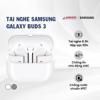 Tai nghe Samsung Galaxy Buds3 | White (Chính hãng)