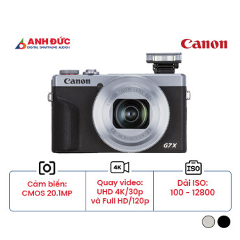 Máy ảnh Canon PowerShot G7 X Mark III | Silver (Chính hãng)