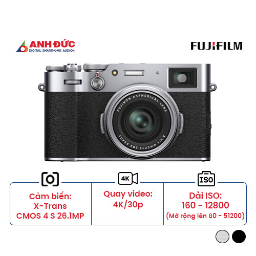 Máy ảnh Fujifilm X100V | Silver (Chính hãng)