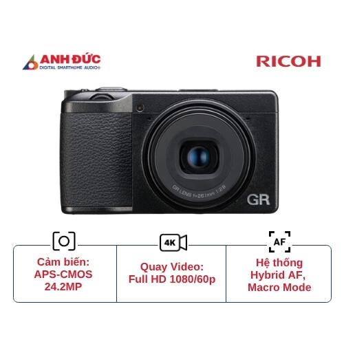 Máy ảnh Ricoh GR IIIx HDF (Chính hãng)