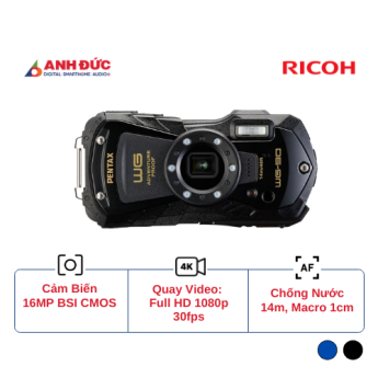 Máy ảnh Ricoh Pentax WG-90 | Black (Chính hãng)