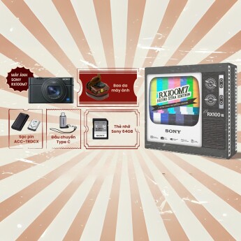 Máy ảnh Sony Cyber-shot DSC-RX100 VII | Retro Kit (Chính hãng)
