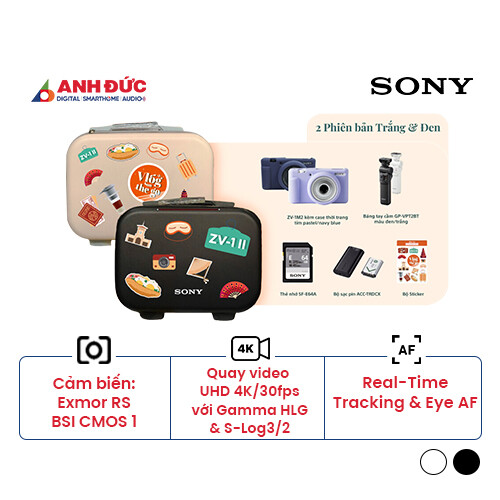 Máy ảnh Sony ZV-1 II Vlog on the Go Lite | Black (Chính hãng)
