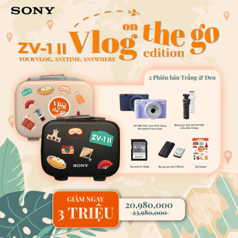 Máy ảnh Sony ZV-1 II Vlog on the Go Edition | White (Chính hãng)