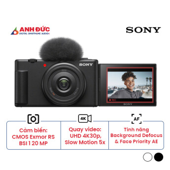 Máy ảnh Sony ZV-1F | Black (Chính hãng)