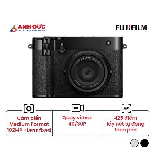 Máy ảnh Fujifilm GFX100RF | Black (Chính hãng)