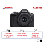 Máy ảnh Canon EOS R50 + Lens RF-S 18-45mm f/4.5-6.3 | Black (Chính hãng)