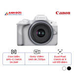 Máy ảnh Canon EOS R50 + Lens RF-S 18-45mm f/4.5-6.3 | White (Chính hãng)