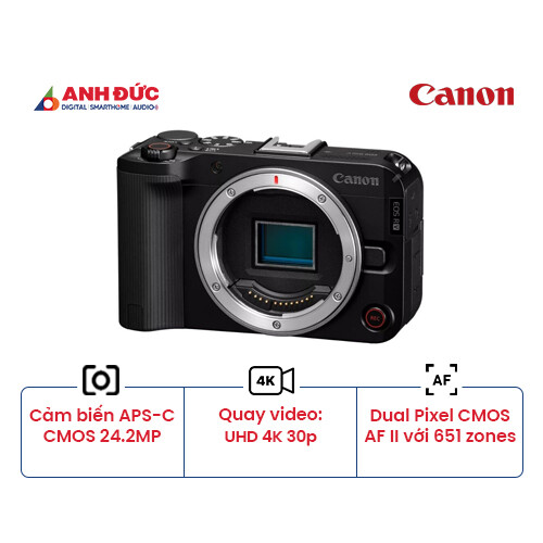 Máy ảnh Canon R50 V | Body Only | Black (Chính hãng)