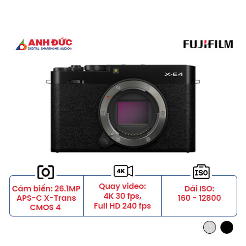 Máy ảnh Fujifilm X-E4 | Body Only | Black (Chính hãng)