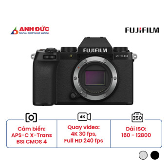 Máy ảnh Fujifilm X-S10 | Body Only (Chính hãng)